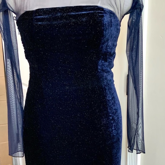 Custom made using Bob Mackie original fabric Dresses & Skirts - Bob Mackie velvet evening gown